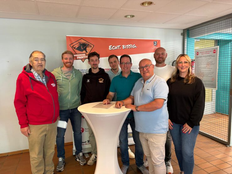 Vertragsunterzeichnung Bergische Panther